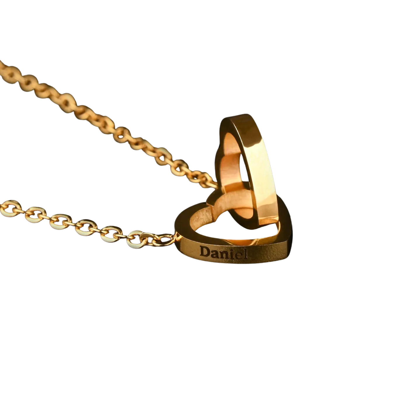 Rose Bear with Necklace – Engraved with Your Names