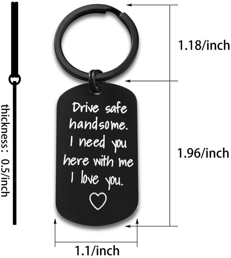Drive Safe Keychain Gift