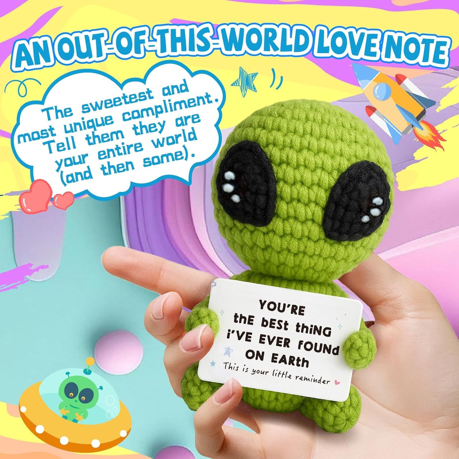 Unique Crochet Alien Gift 
