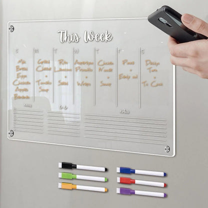 Reusable Fridge Calendar & Weekly Planner