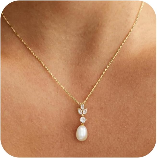 Pearl Necklaces 14K Gold Plated 
