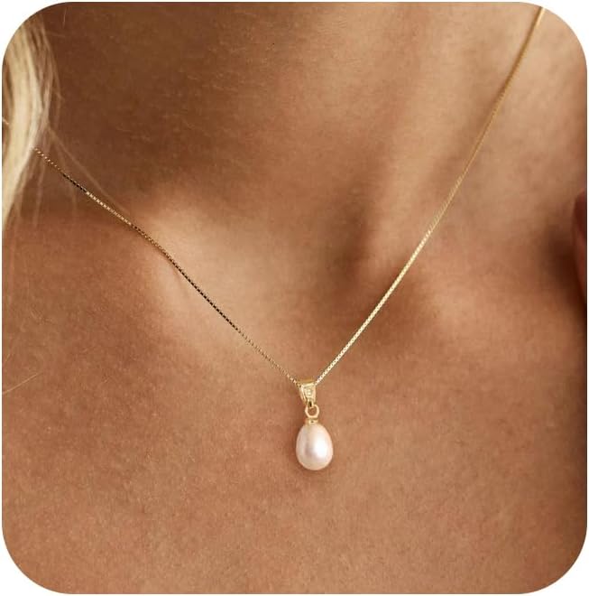 Pearl Necklaces 14K Gold Plated 