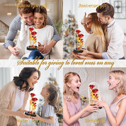 EverGlow Glass Rose Gift