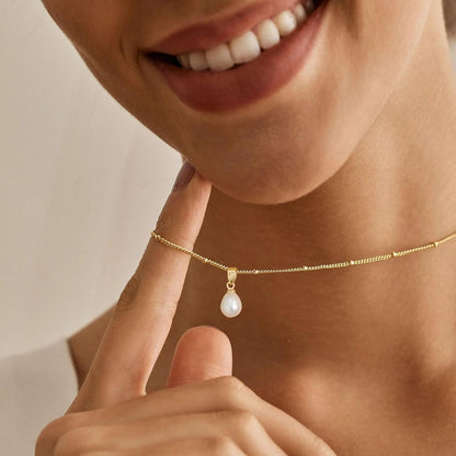 Pearl Necklaces 14K Gold Plated 