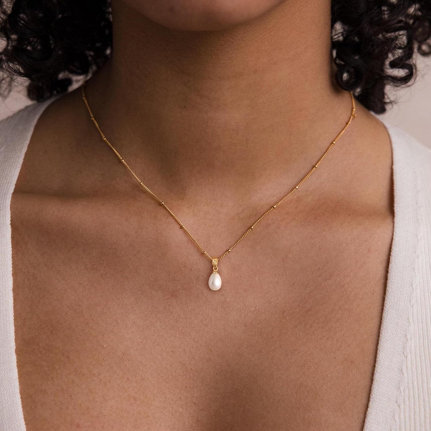 Pearl Necklaces 14K Gold Plated 