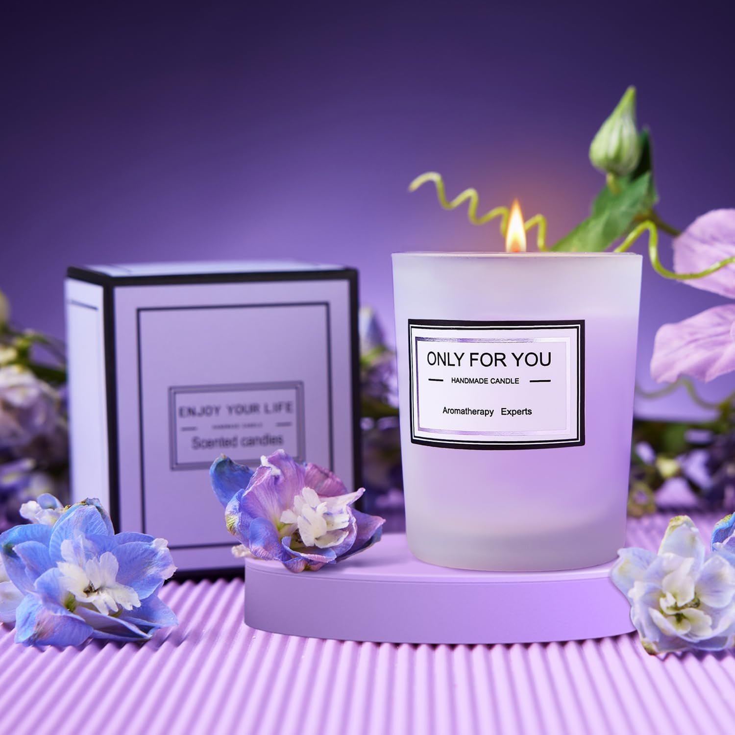 Gifts for Women, Mom, Wife, Girlfriend, Sister, Her - Happy Birthday, Christmas, Valentine'S Day, Mothers Day Gifts - Lavender Spa Gift Basket Set