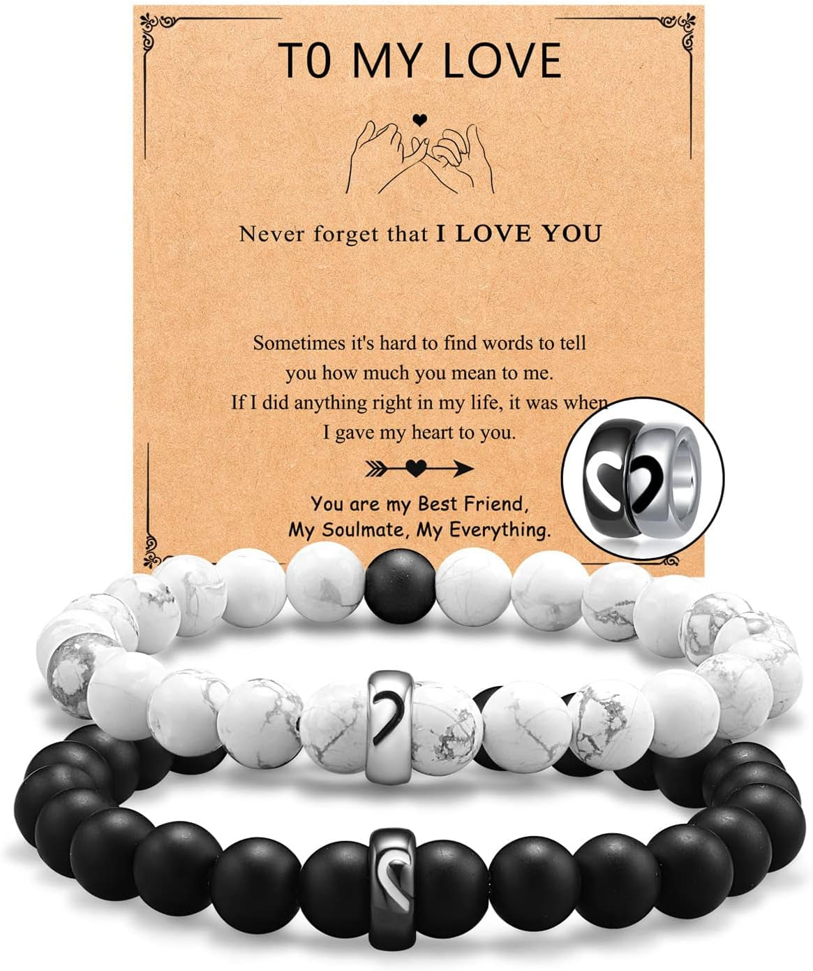 Matching Couple Ring Bracelets 