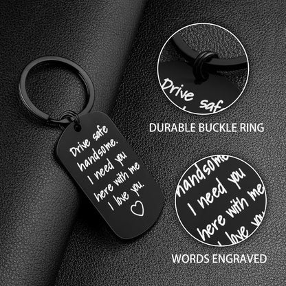 Drive Safe Keychain Gift