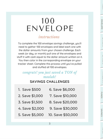 The Saving Challenge Book