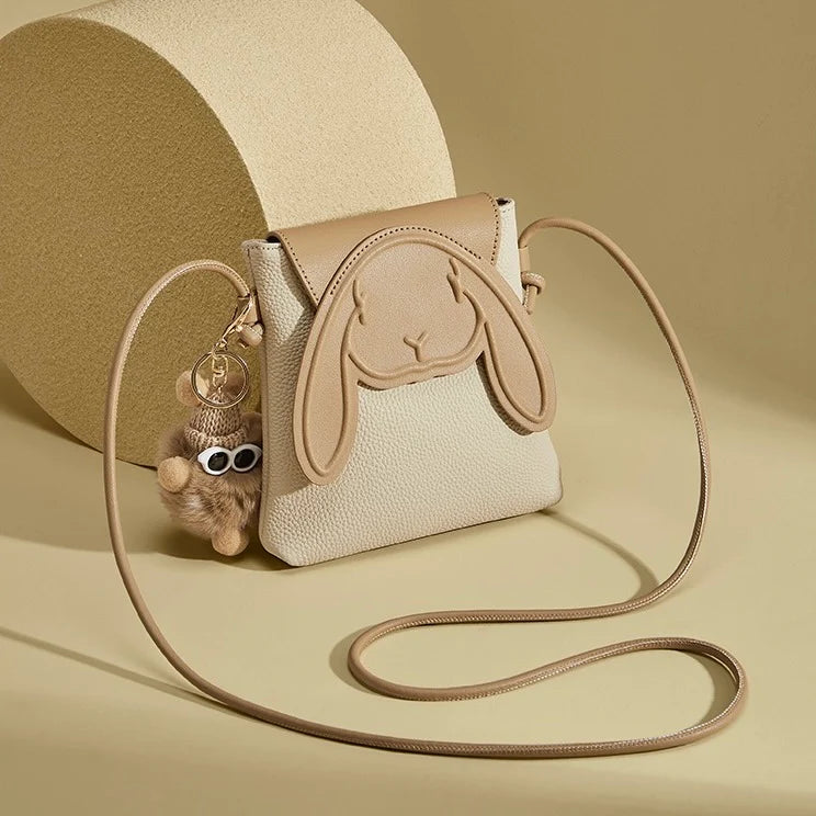 Bunny Leather Crossbody Bag