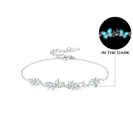 Twilight Bloom Butterfly Bracelet