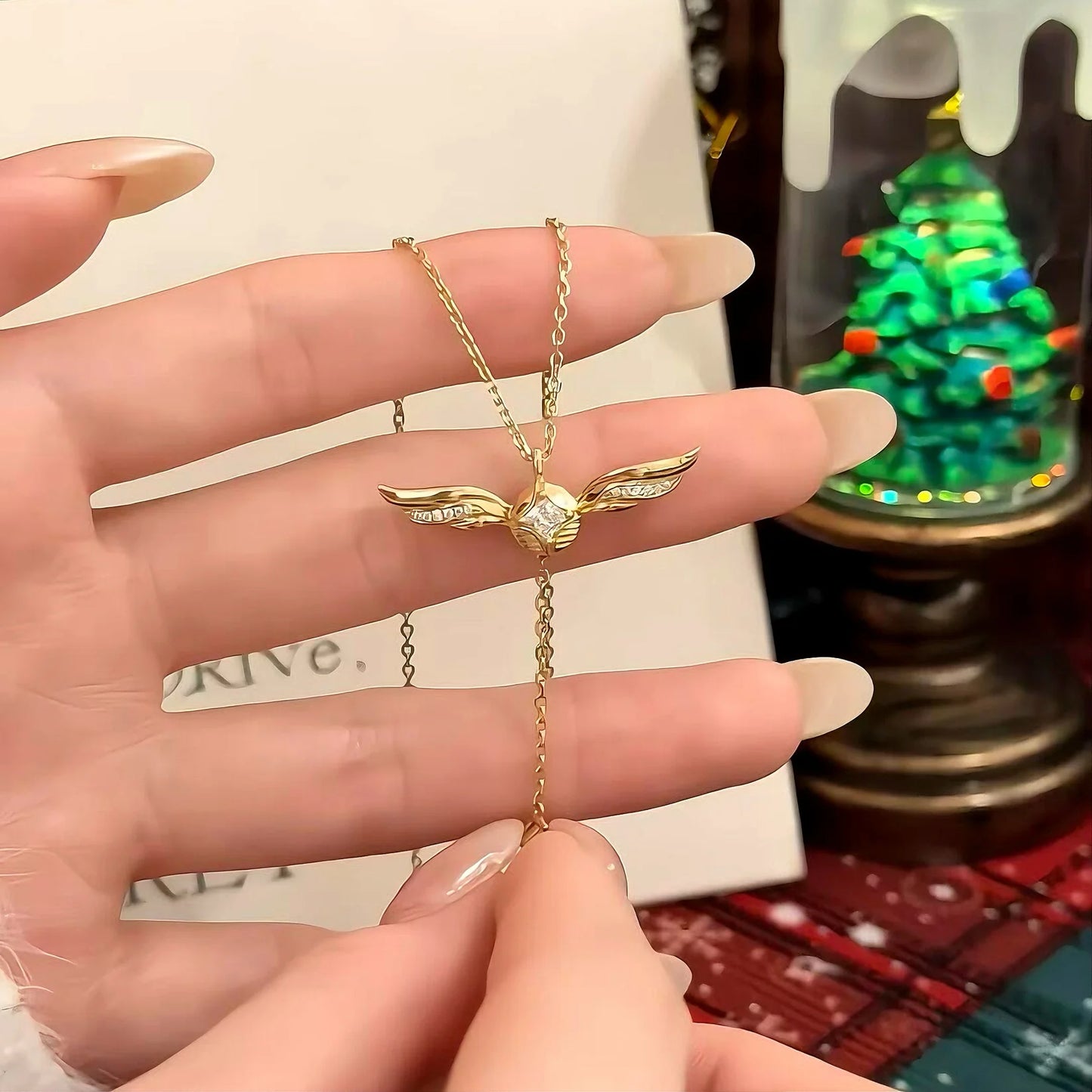 Golden Winged Necklace