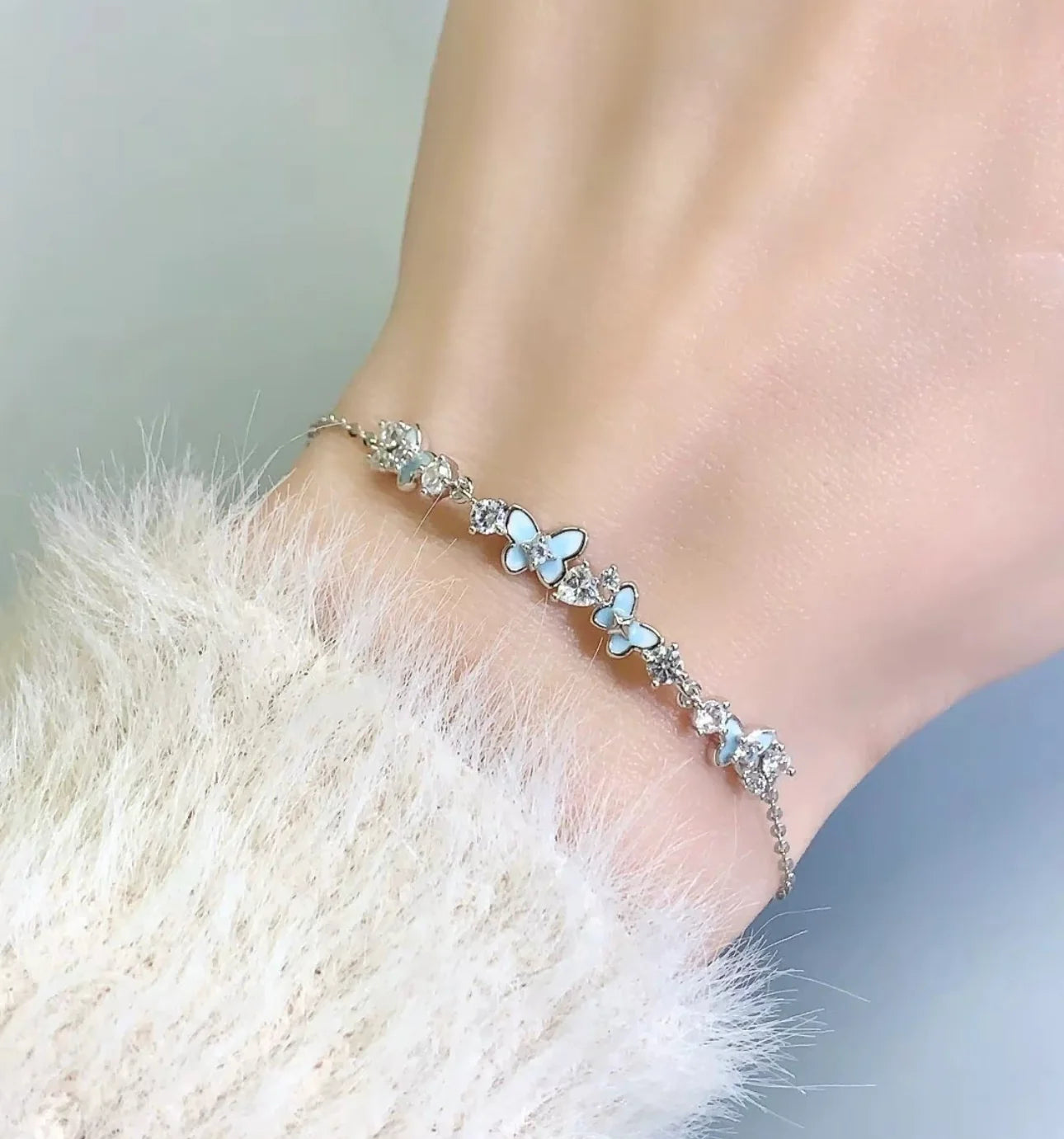 Twilight Bloom Butterfly Bracelet