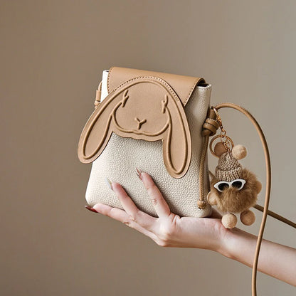 Bunny Leather Crossbody Bag
