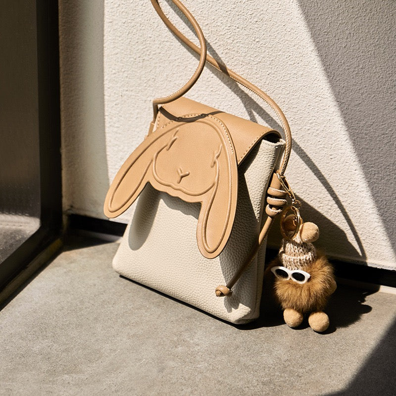 Bunny Leather Crossbody Bag