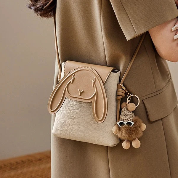Bunny Leather Crossbody Bag