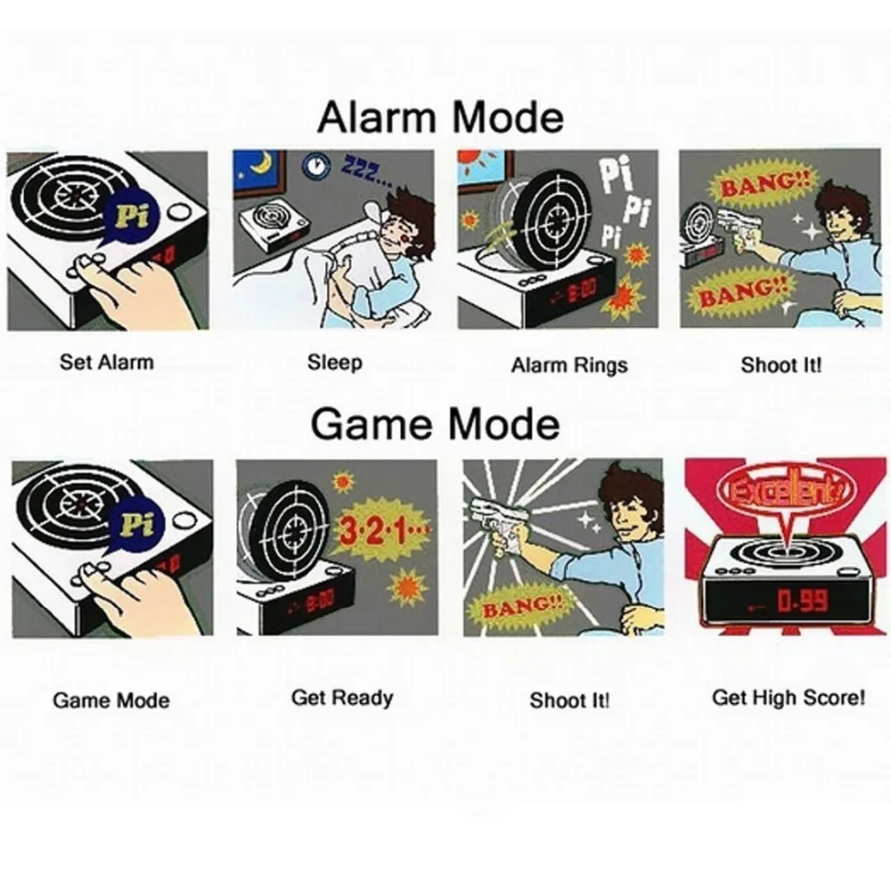 Aim & Rise Alarm Clock