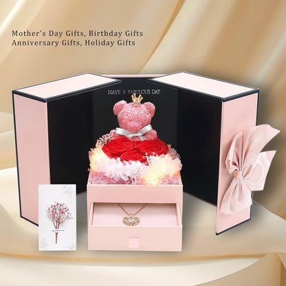 Preserved Red Rose Gift Box