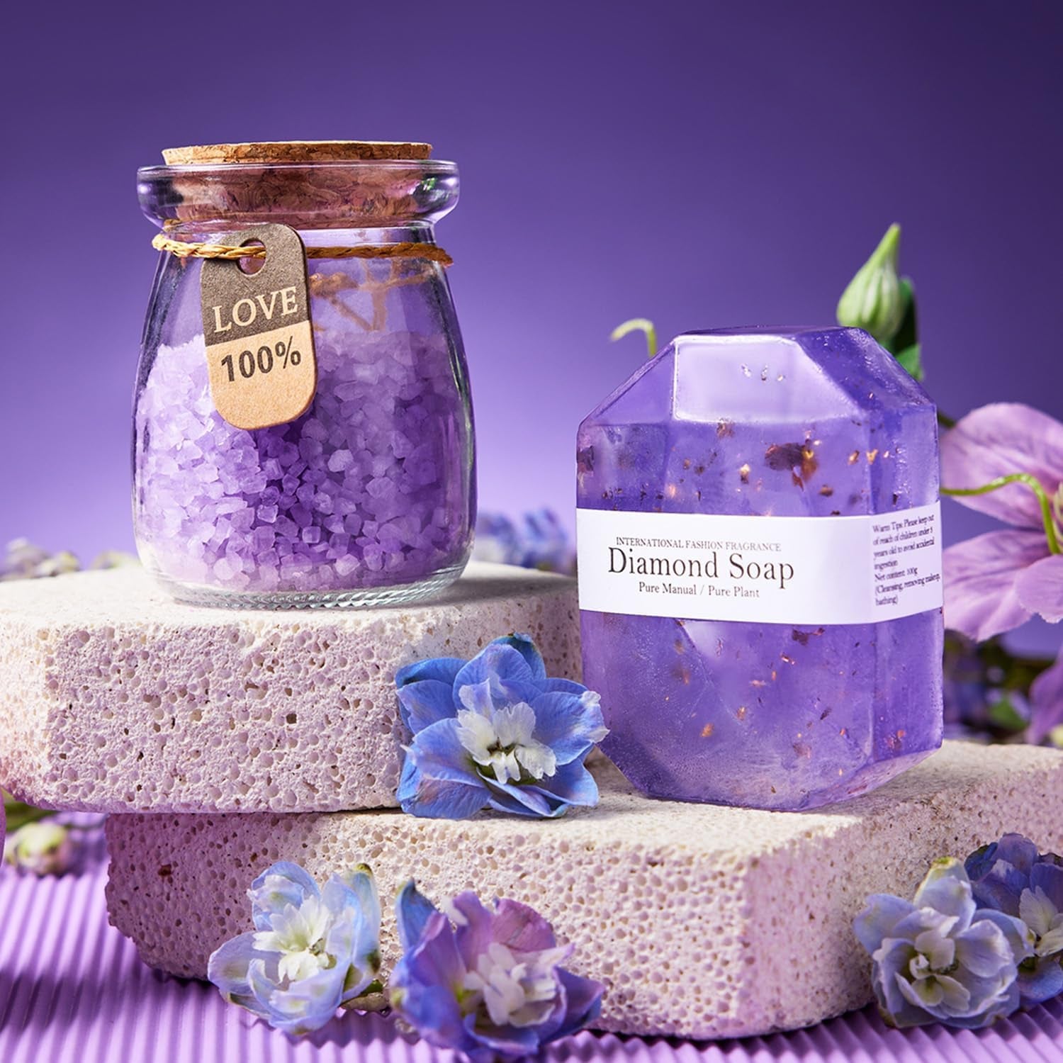 Gifts for Women, Mom, Wife, Girlfriend, Sister, Her - Happy Birthday, Christmas, Valentine'S Day, Mothers Day Gifts - Lavender Spa Gift Basket Set