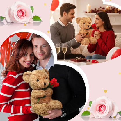 Huggable Bear with Flower