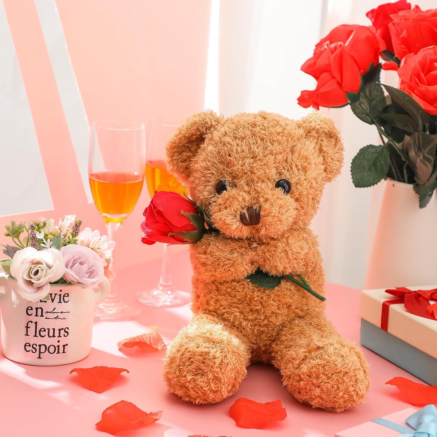 Huggable Bear with Flower